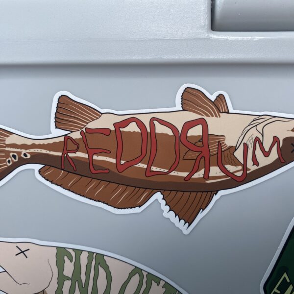 Red Drum 7" High Gloss Premium Sticker